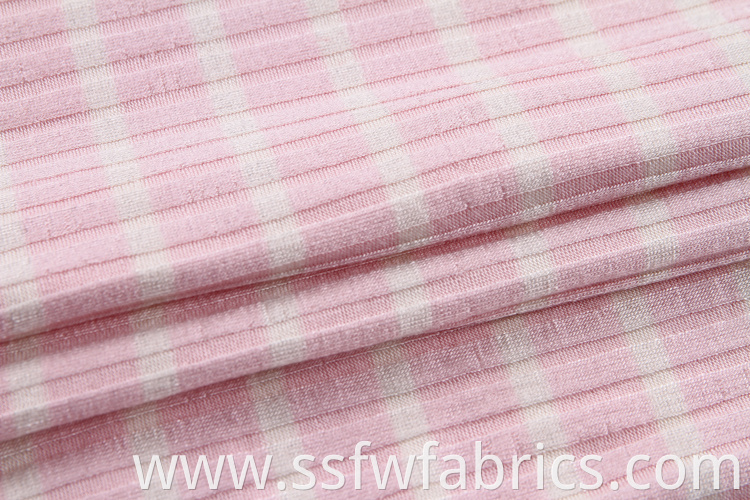 Rib Fabric Custom Pink Soft